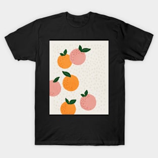 Oranges, Mid century modern kids wall art, Nursery room T-Shirt